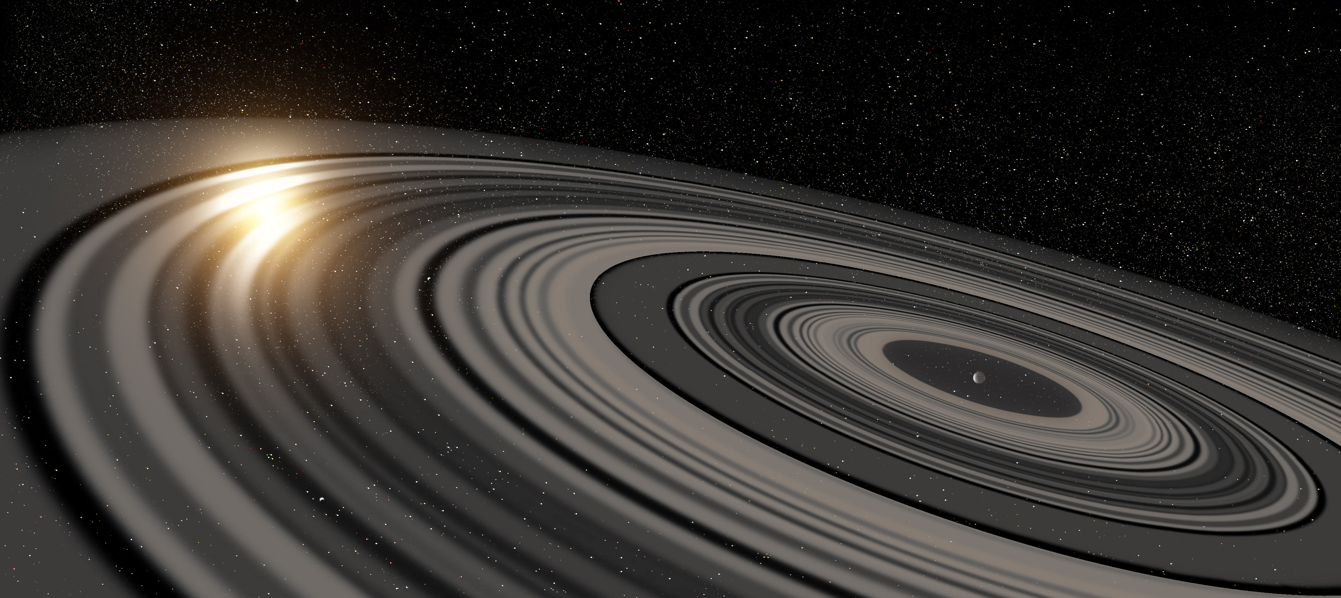 Gigantic ring system around J1407b much larger, heavier than ...