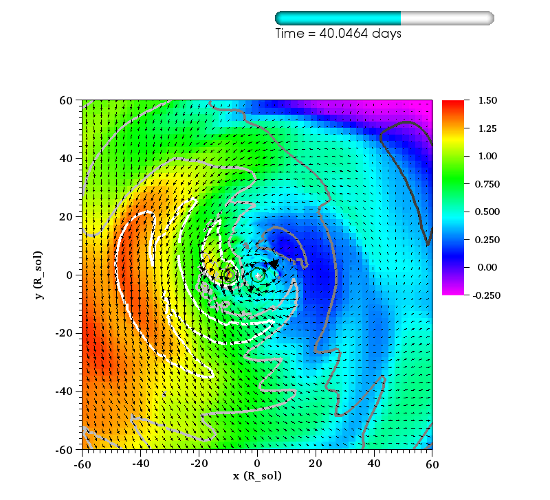 http://www.pas.rochester.edu/~lchamandy/Graphics/RGB/Post-sink_particle/Post-modified_Lane_Emden/Damp132/v_phi_over_v_Kepler_rel_2_v_xyVec_rel_2_E_bind_normalized_rel_2_sliceP2_faceon_lview_120.0Rsun_P1dir_left_-0.25_1.5_rainbow_0173.png