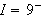 $I=9^{-}$