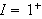 $I=1^{+}$