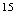 $^{15}$