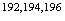 $^{192,194,196}$