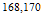 $^{168,170}$