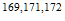 $^{169,171,172}$
