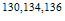 $^{130,134,136}$
