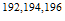 $^{192,194,196}$