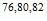 $^{76,80,82}$