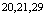 $^{20,21,29}$