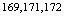 $^{169,171,172}$