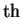 $^{\rm\textstyle th}$