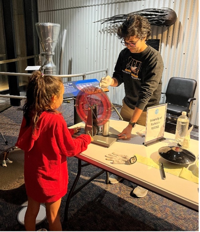 Teaching visitors about electricity at RMSC Perseids Fest 2025